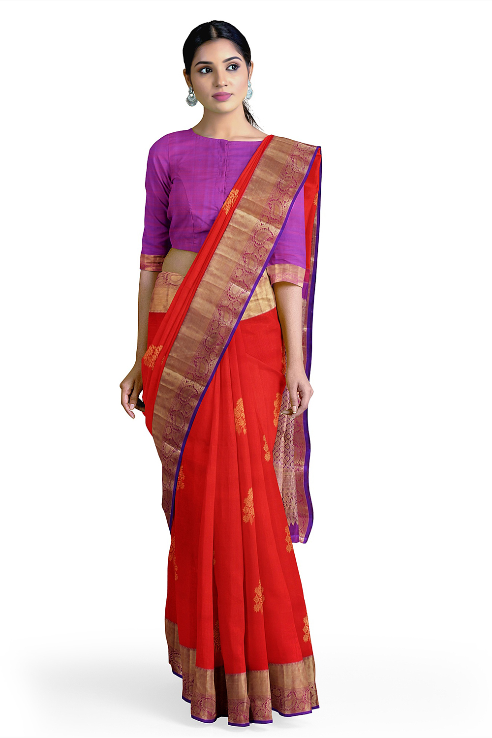 Red Kanjivaram Silk Saree