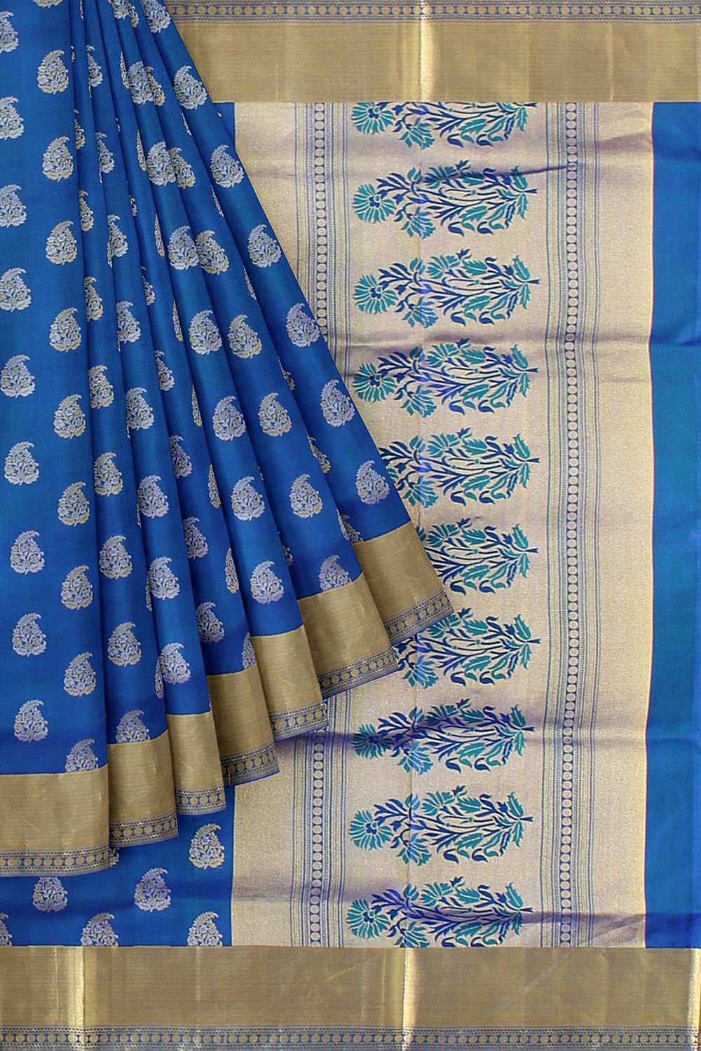 Blue Kanjivaram Silk Saree
