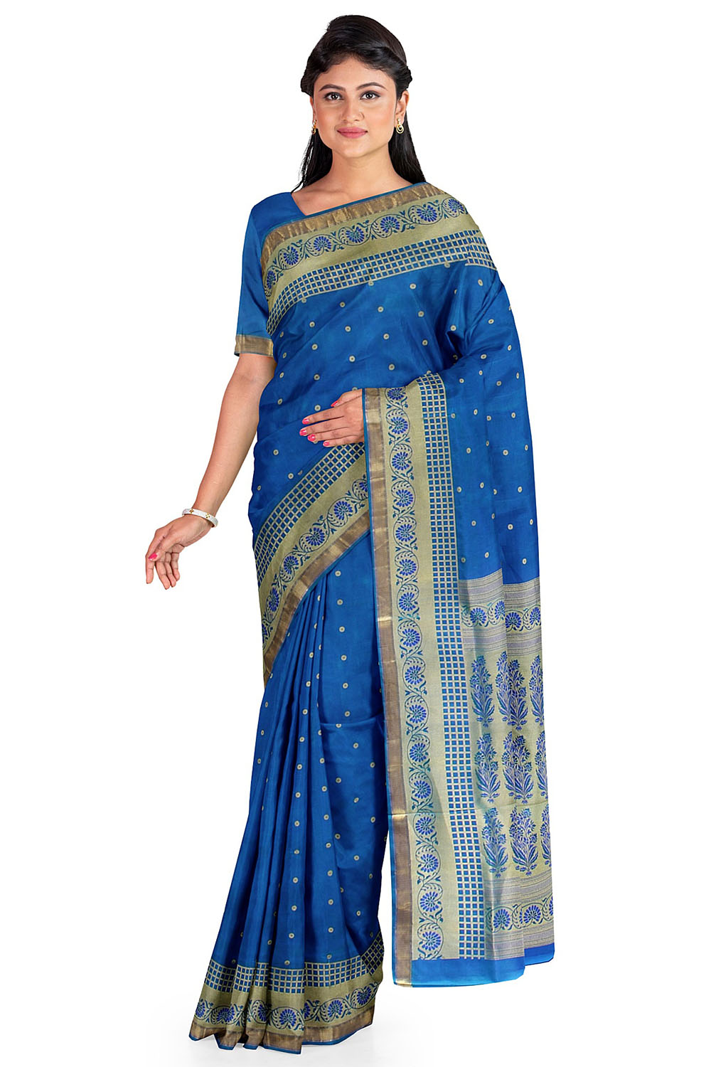 Blue Kanjivaram Silk Saree