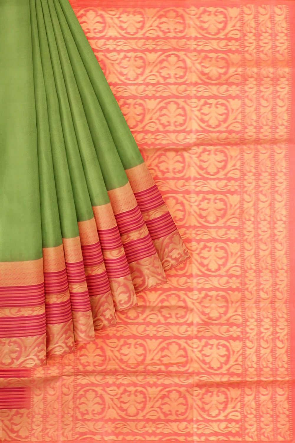 Mehendi Green Kanjivaram Silk Saree