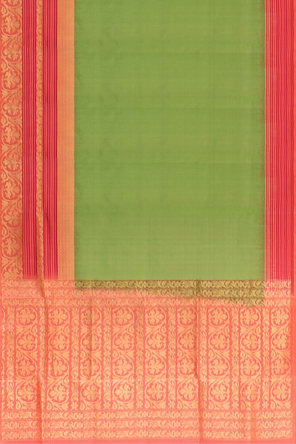 Mehendi Green Kanjivaram Silk Saree