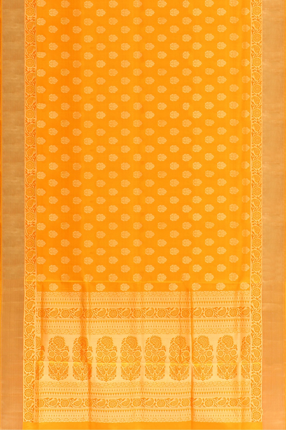 Mustard Kanjivaram Silk Saree