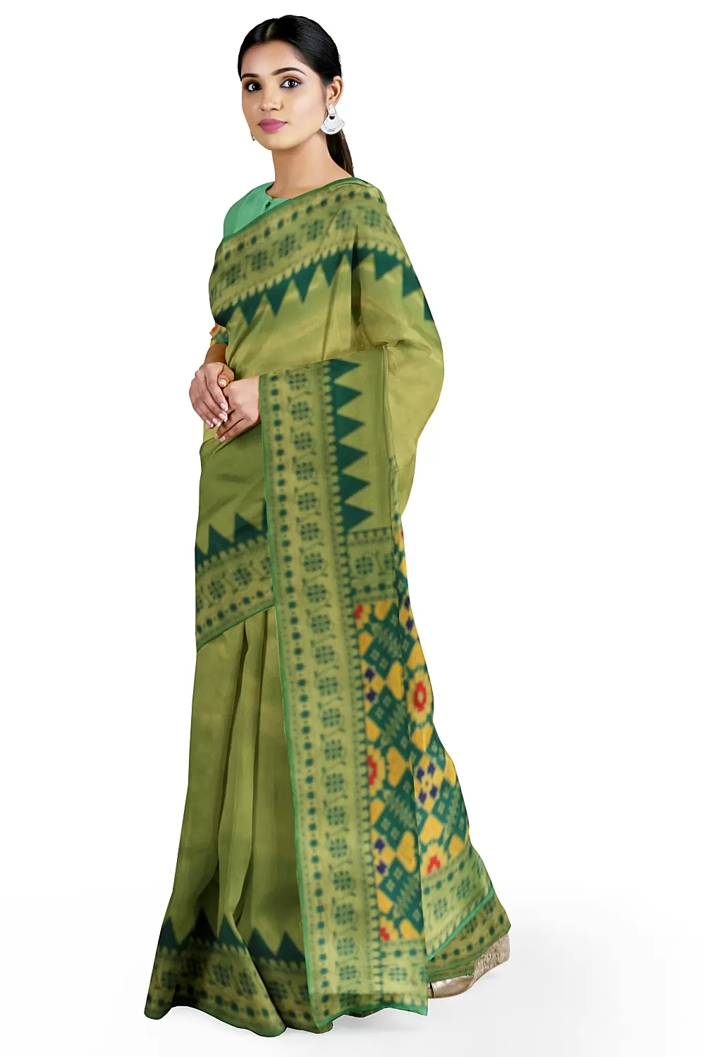 Mehndi Green Kanjivaram Silk Saree