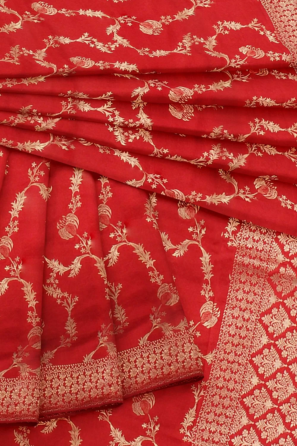 Red Bangalore Soft Silk Saree