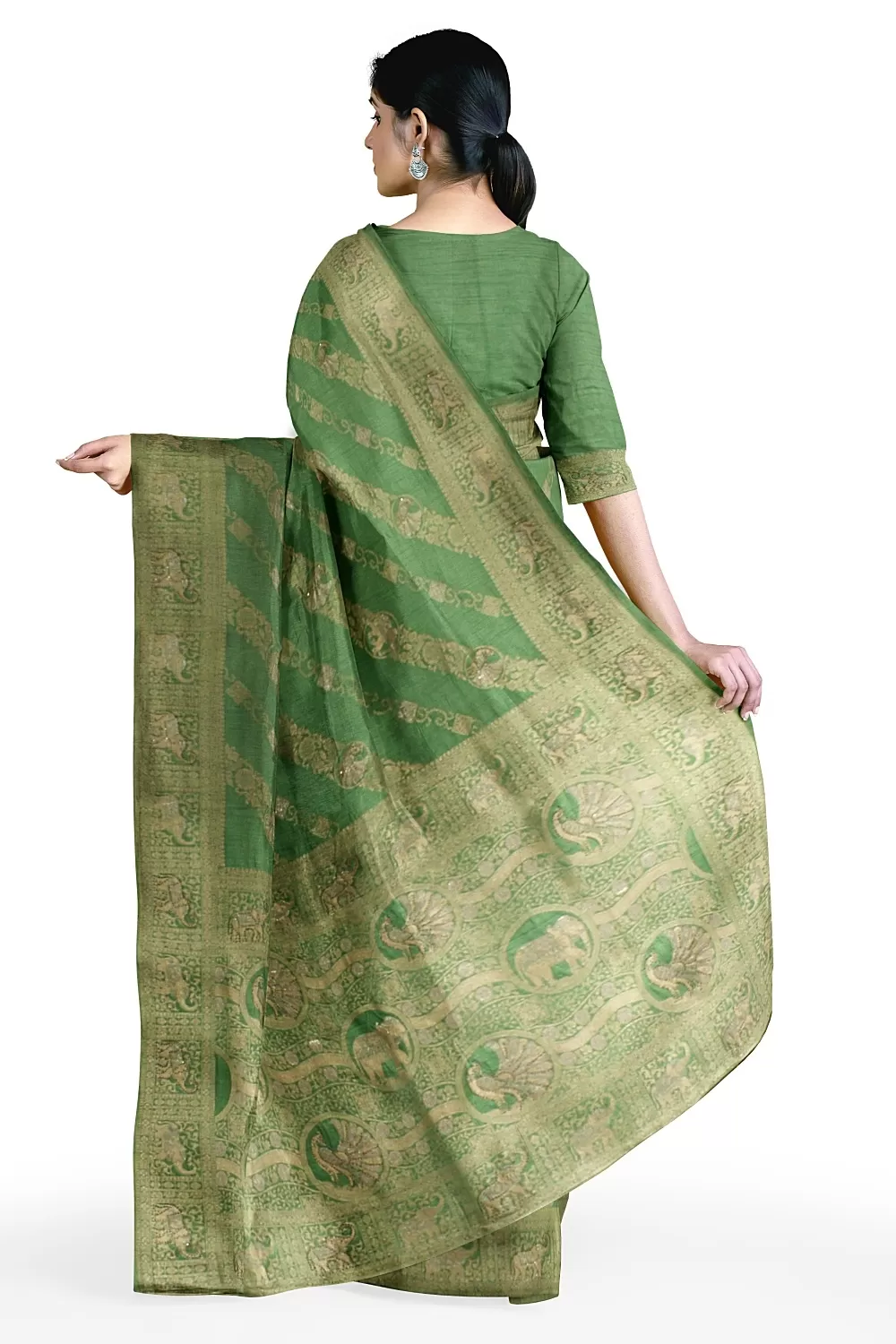 Mungiya Green Soft Silk Sarees