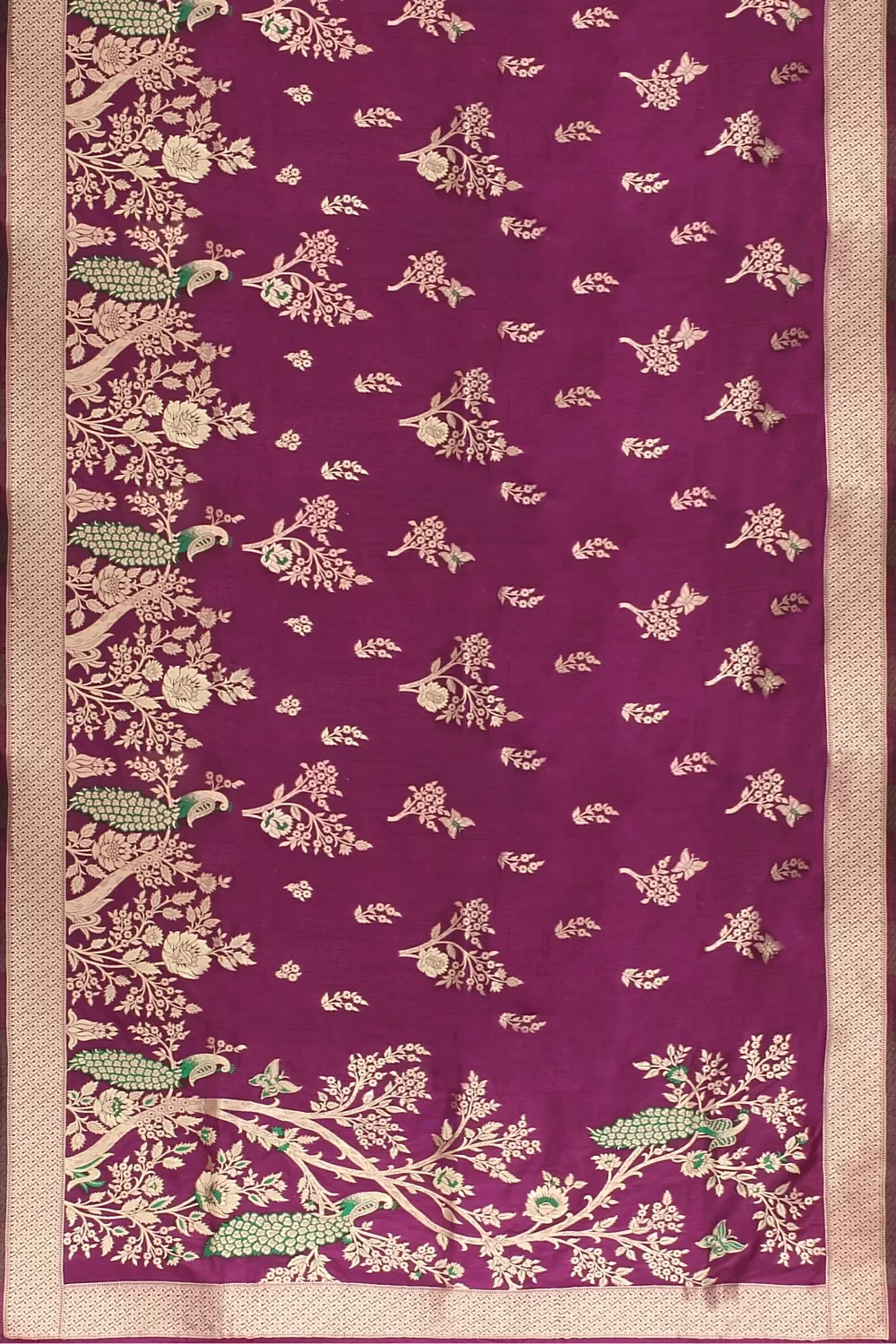 Purple Colour Silk Saree