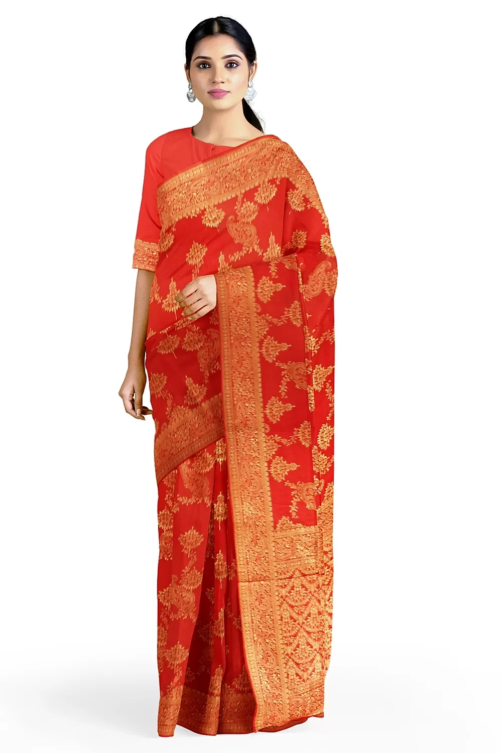 Red  Colour Silk Sarees