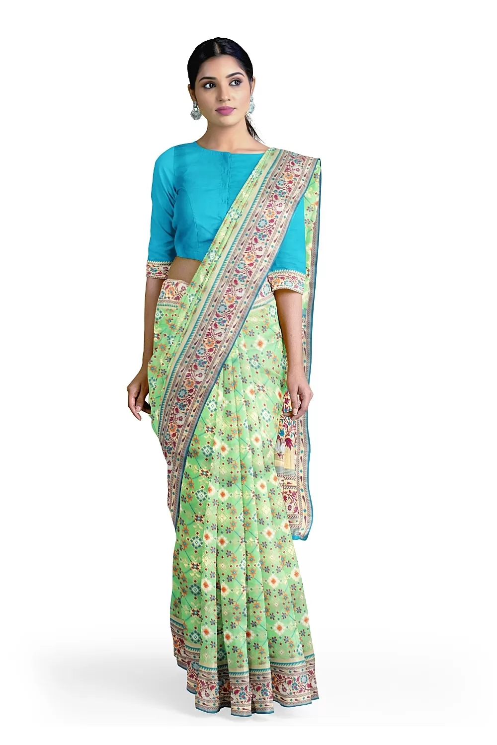 Green Colour Kanjivaram Soft Silk Saree