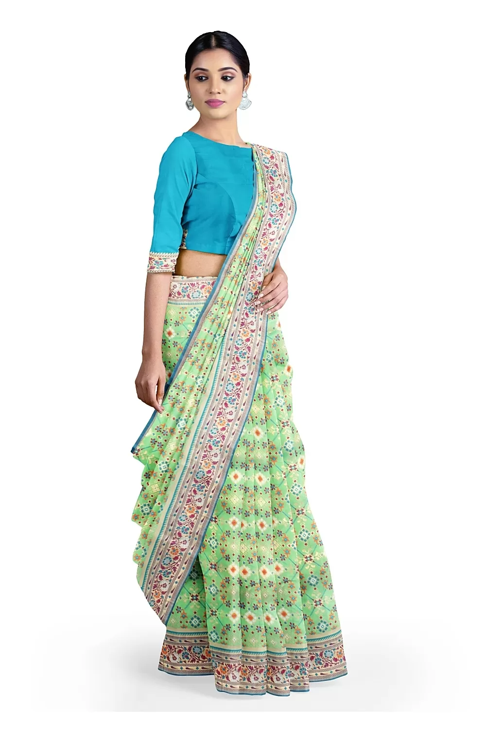 Green Colour Kanjivaram Soft Silk Saree