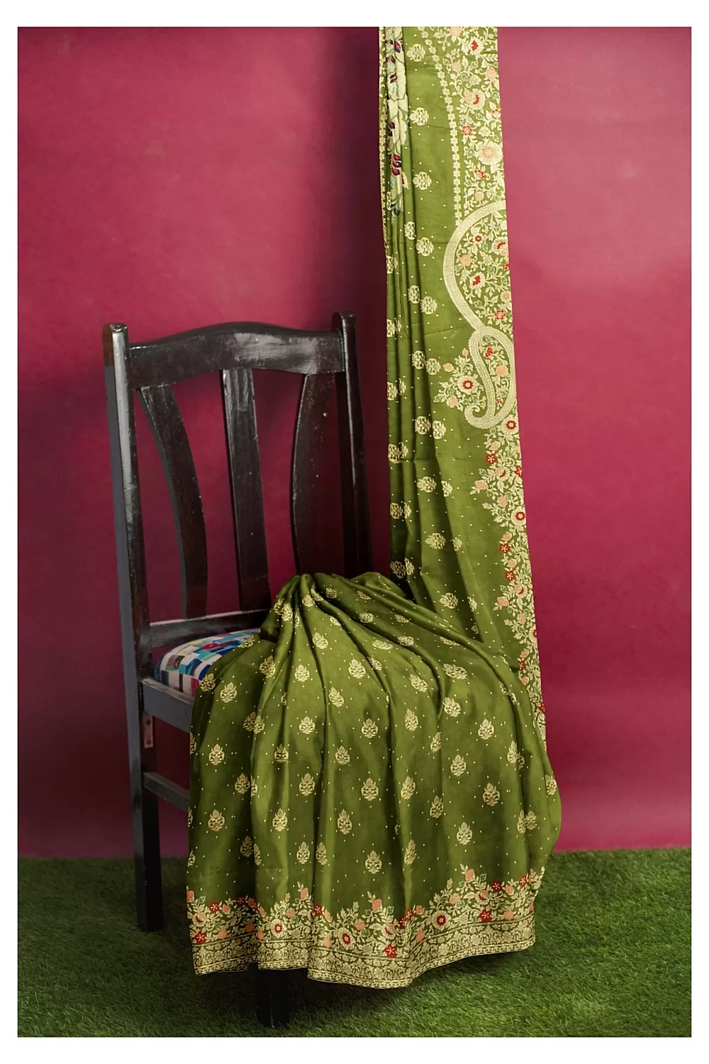 Mehandi Green soft Silk Saree