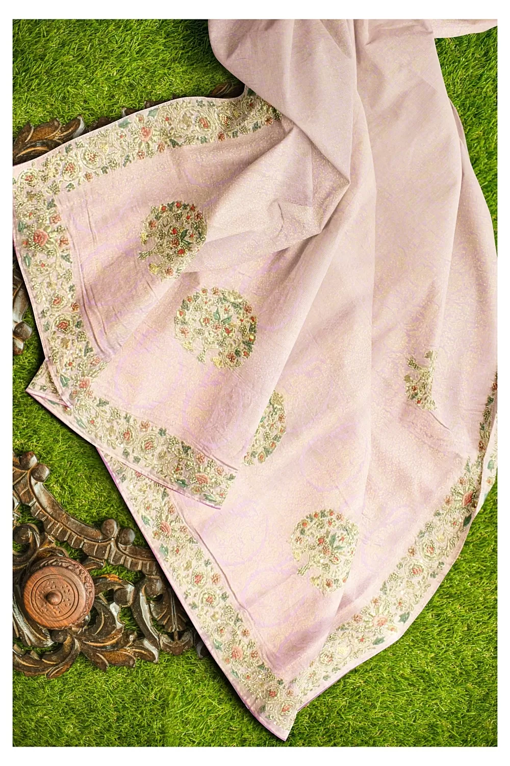Mauve Colour Silk Saree
