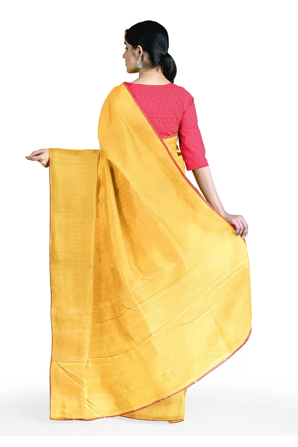 Mustard Yellow Colour Soft Silk Saree
