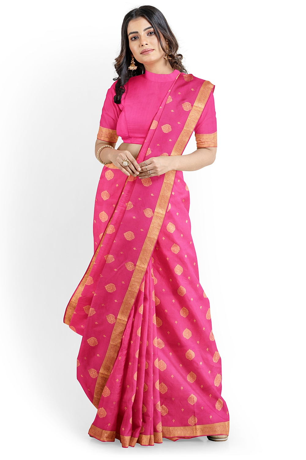 Pink Kanjivaram Silk Saree