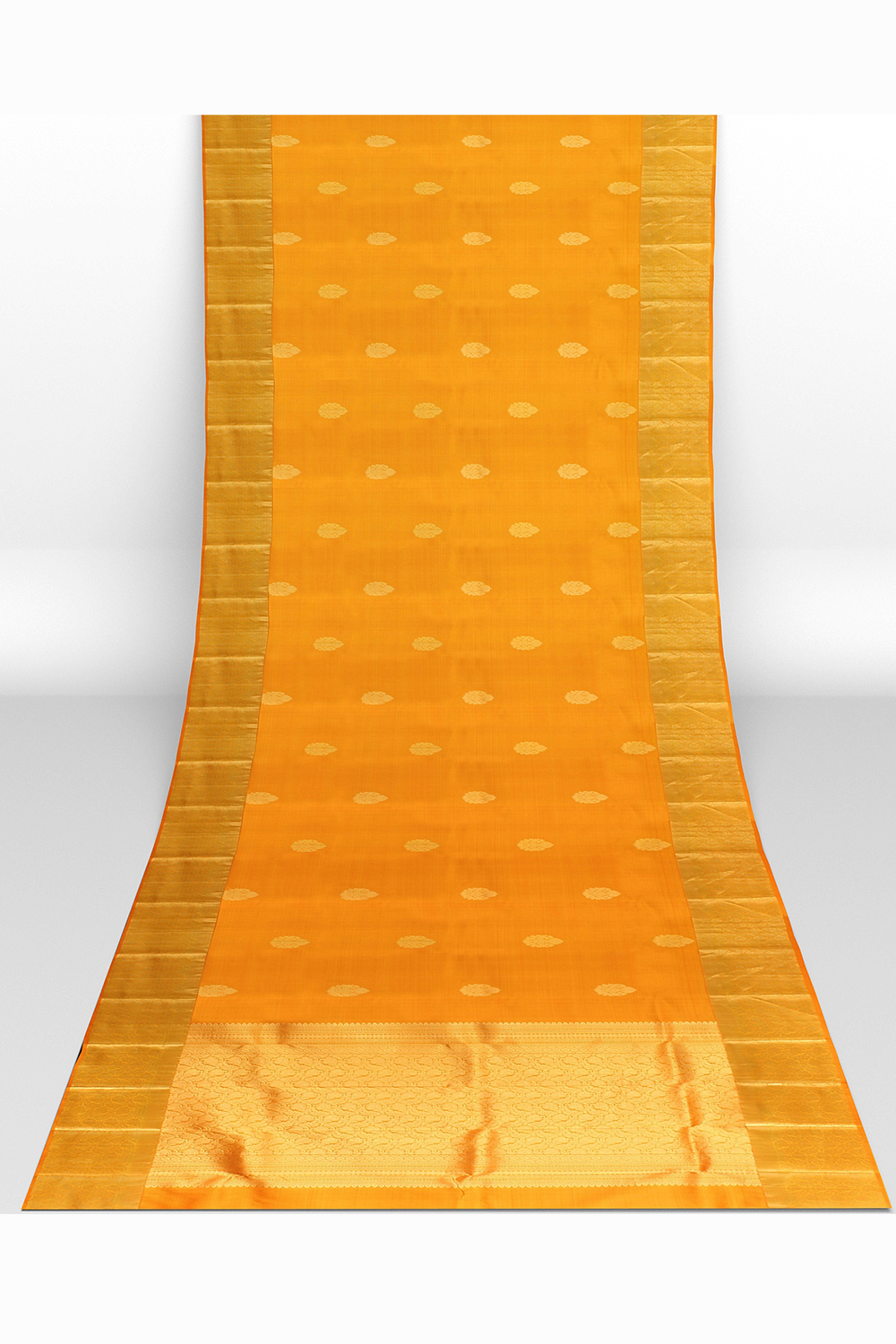 Orange Kanjivaram Silk Saree