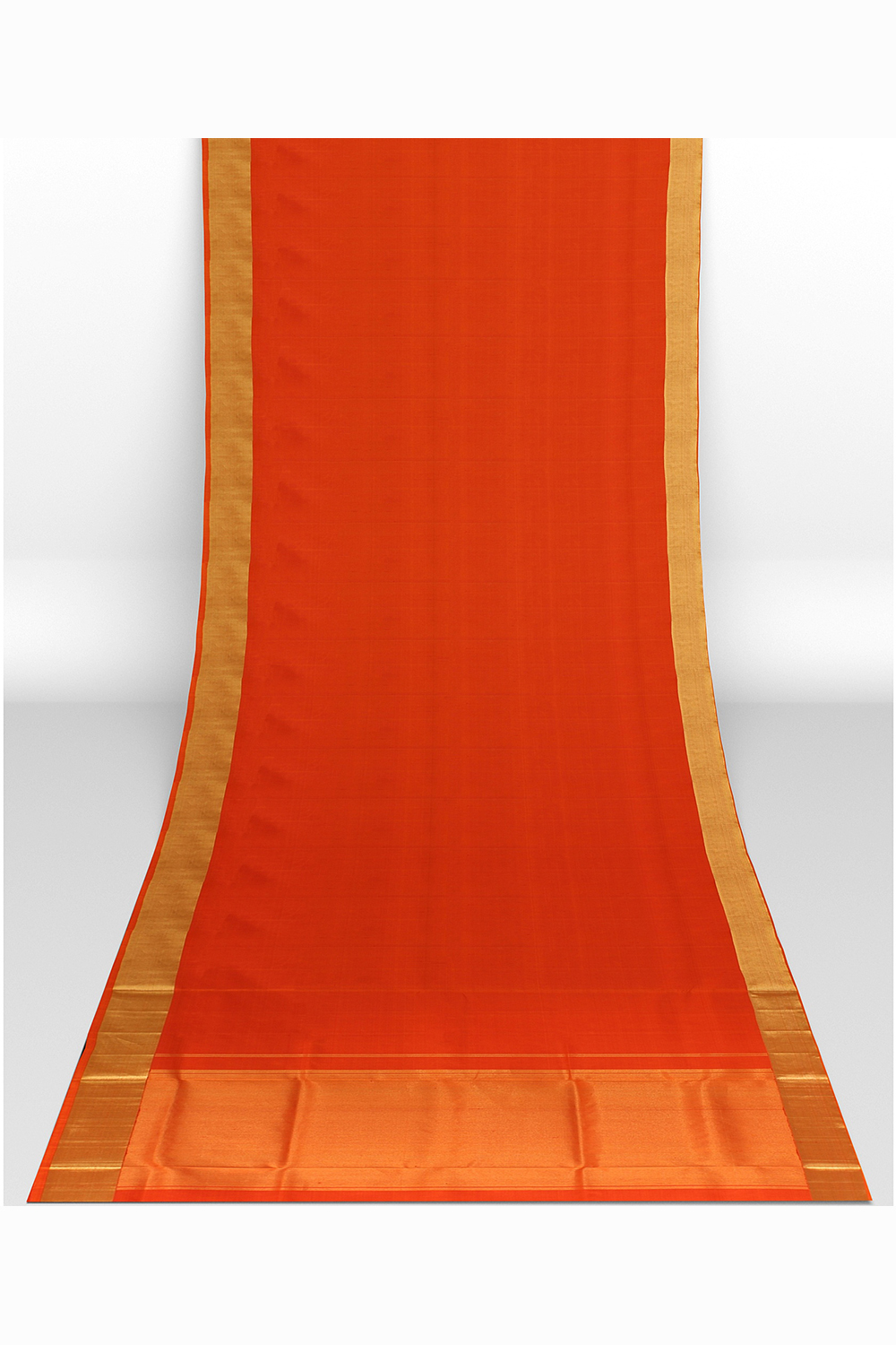 Orange Kanjivaram Silk Saree