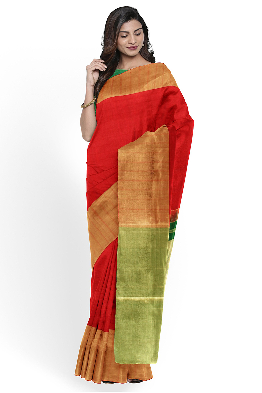 Red Kanjivaram Silk Saree