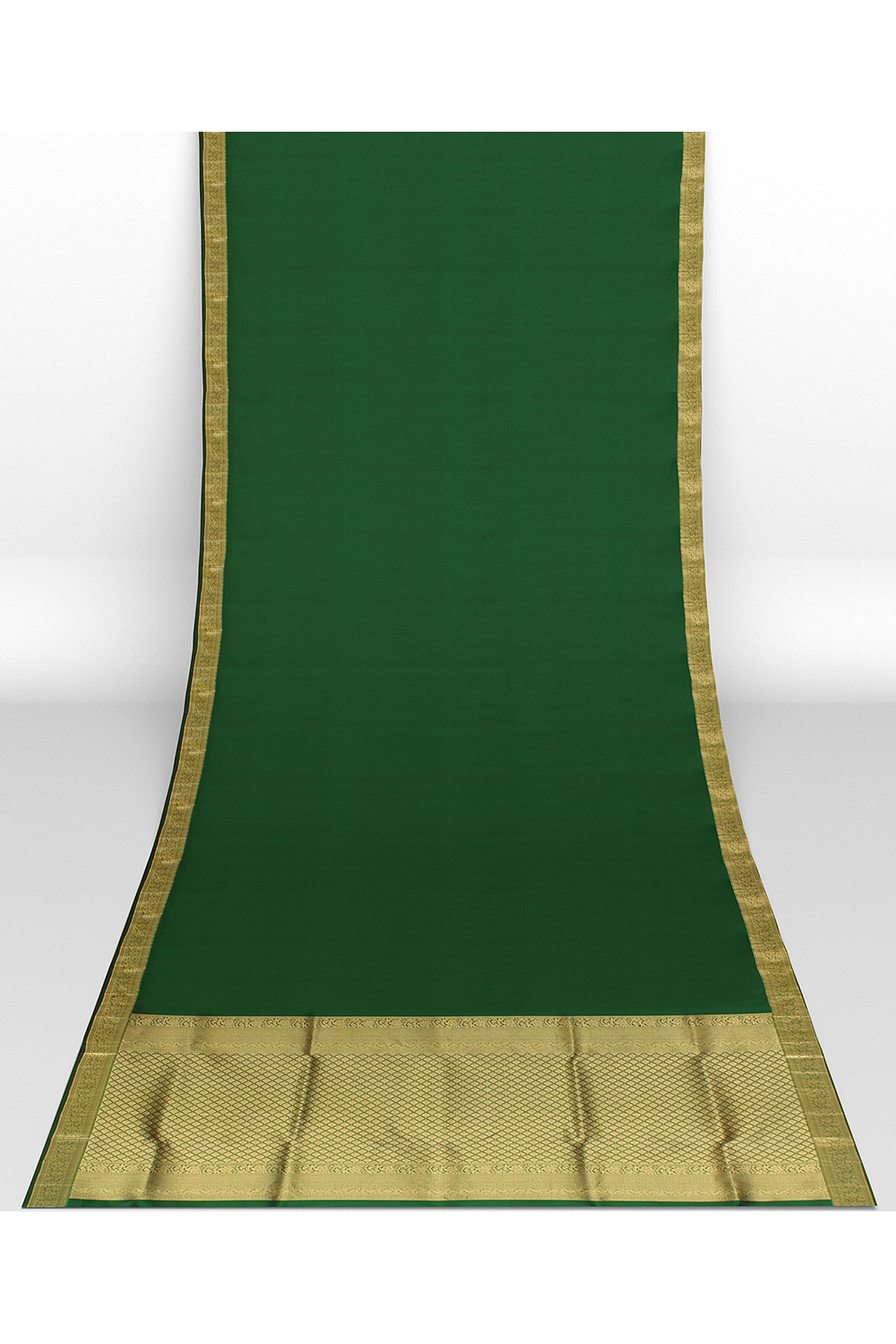 Bottle Green Kanjivaram Silk Saree