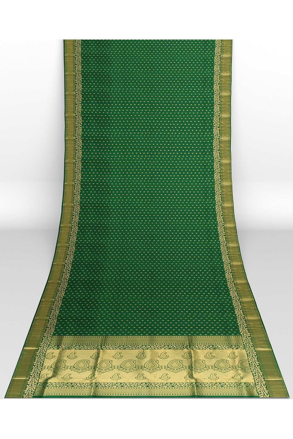 Mehendi Green Kanjivaram Silk Saree