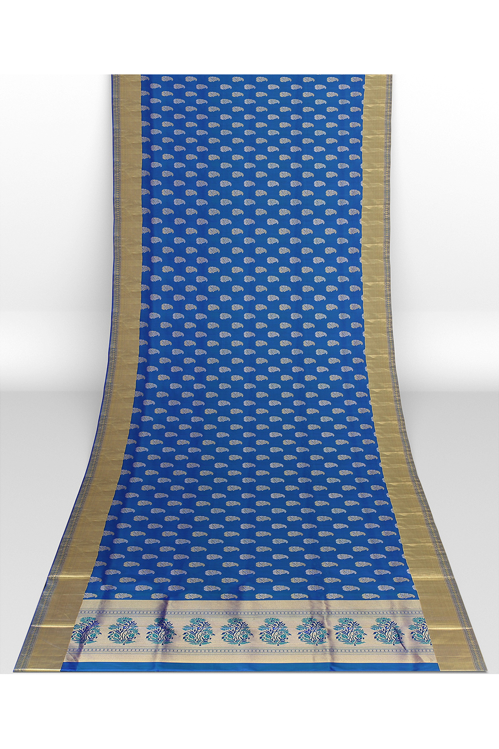 Blue Kanjivaram Silk Saree