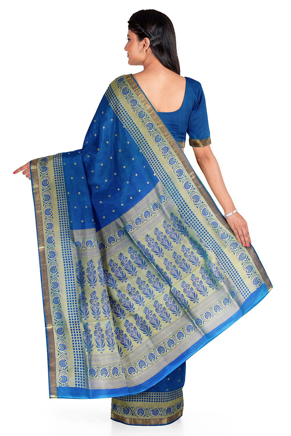 Blue Kanjivaram Silk Saree