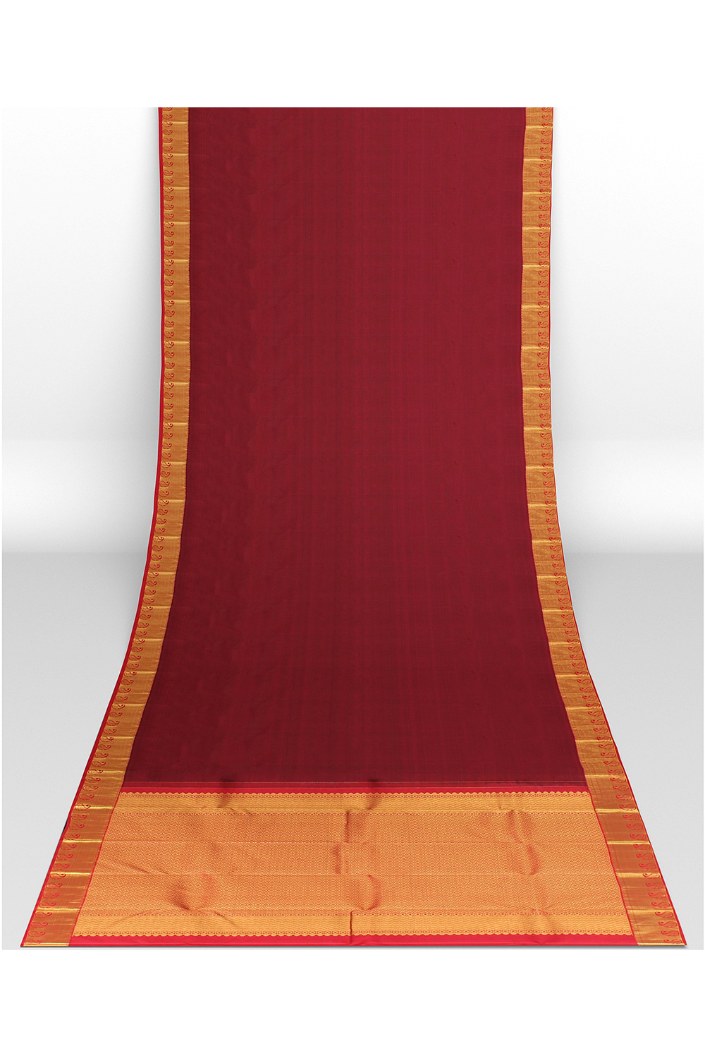 Maroon Kanjivaram Silk Saree