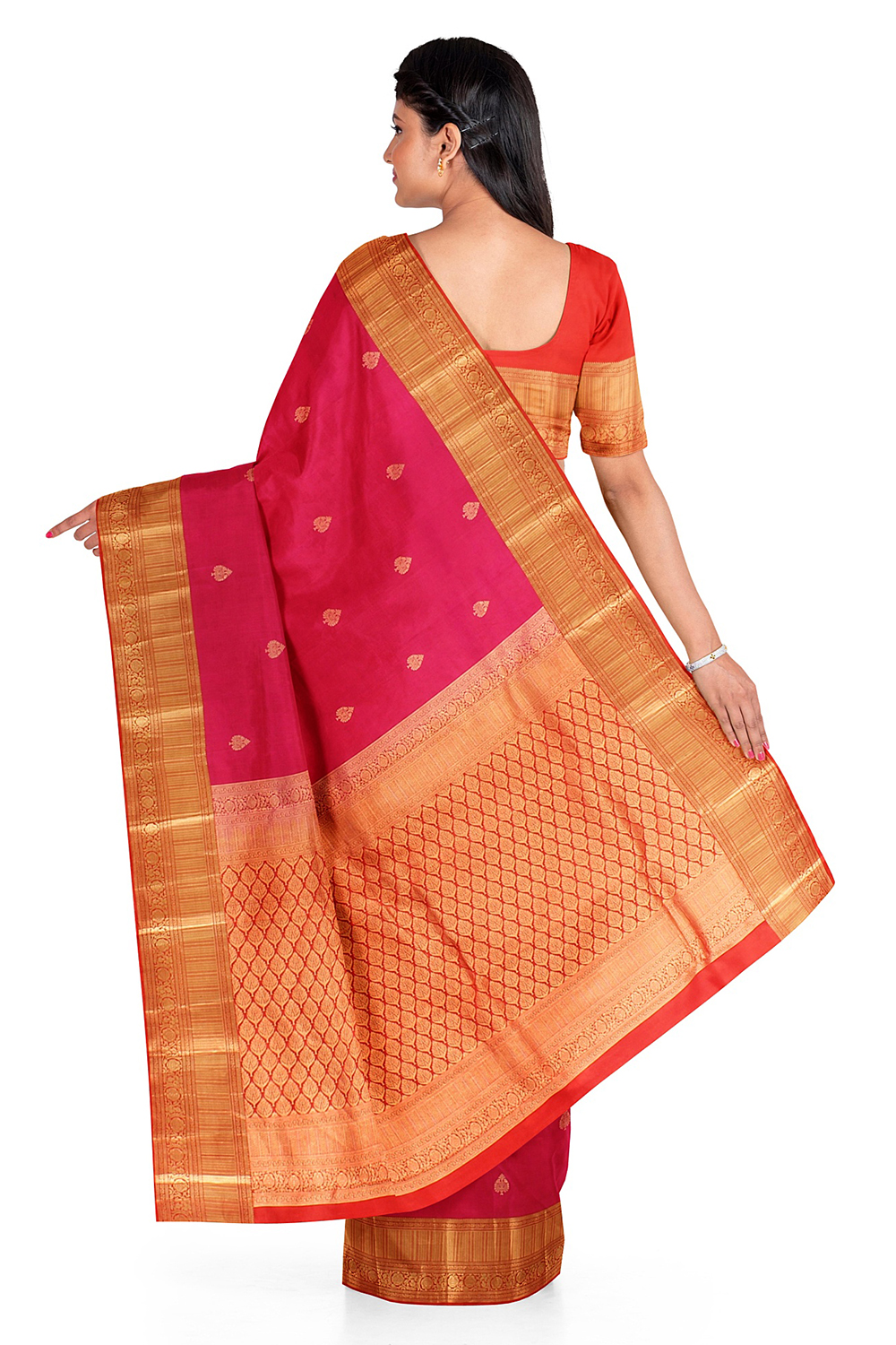 Magenta Kanjivaram Silk Saree