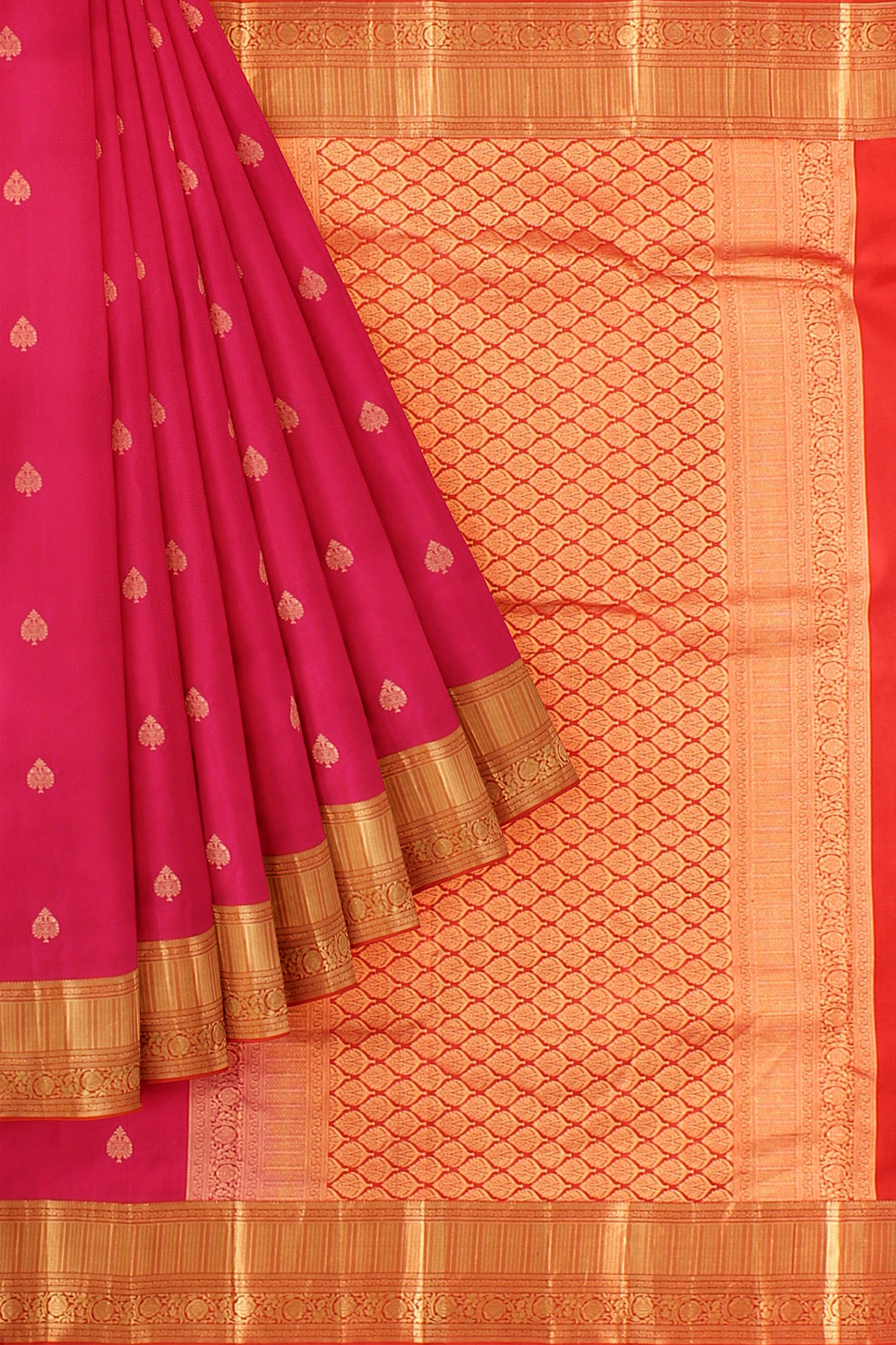 Magenta Kanjivaram Silk Saree