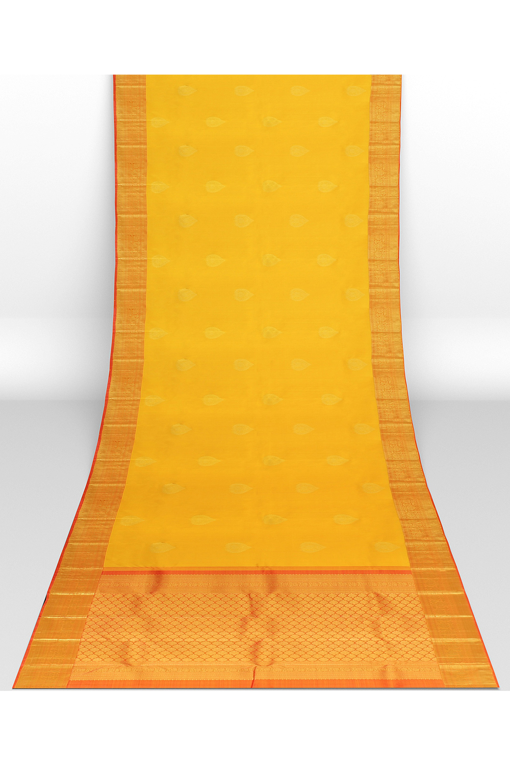 Yellow Kanjivaram Silk Saree