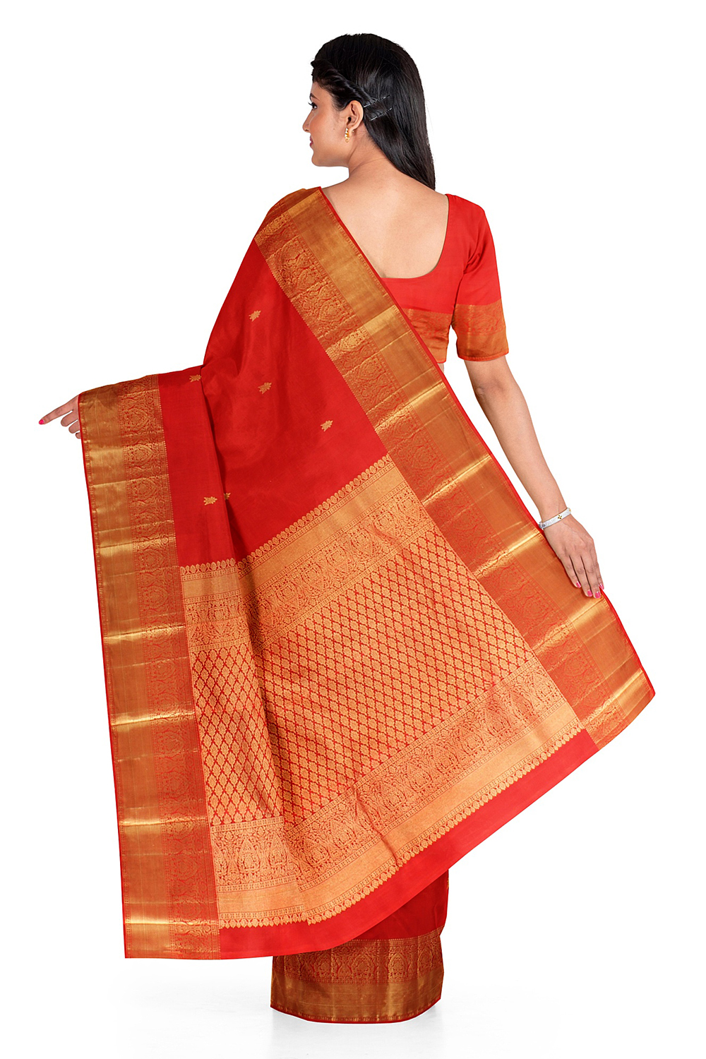 Red Kanjivaram Silk Saree