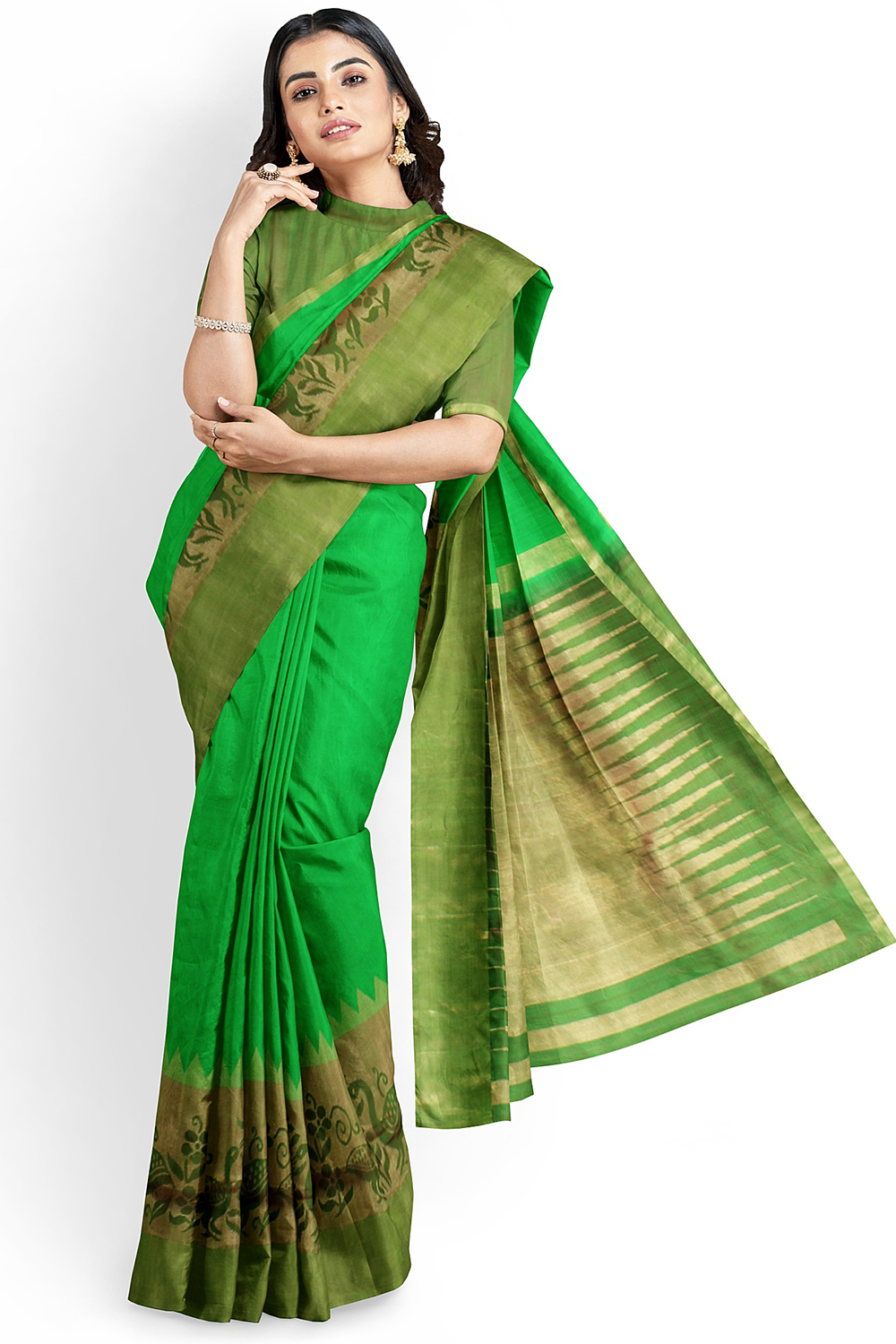 Green Kanjivaram Silk Saree