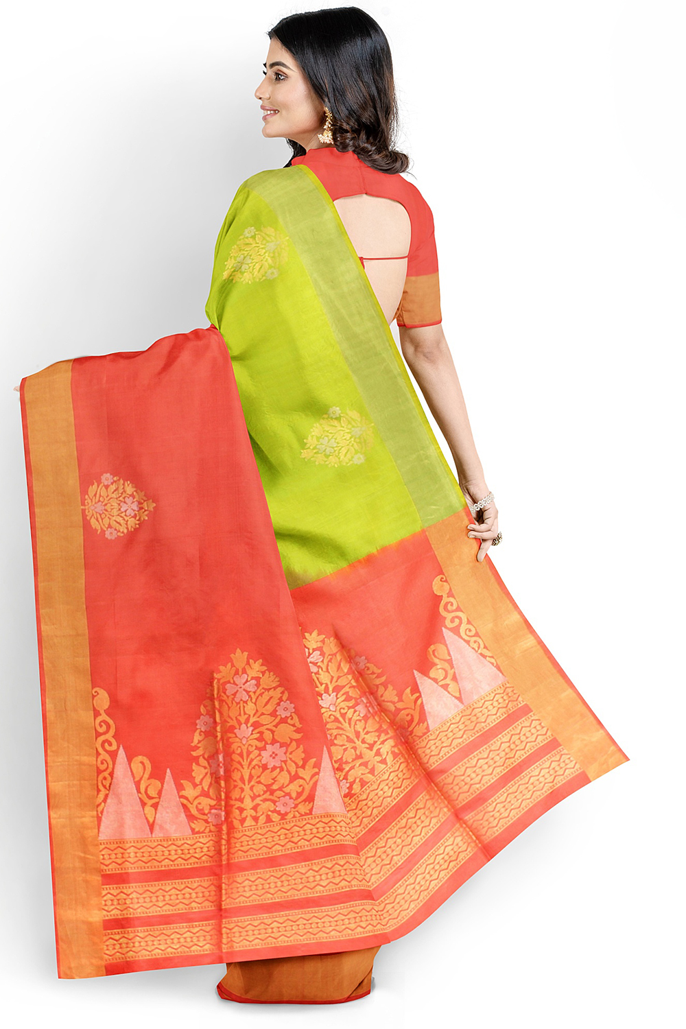 Half & Half Kanjivaram Silk Saree