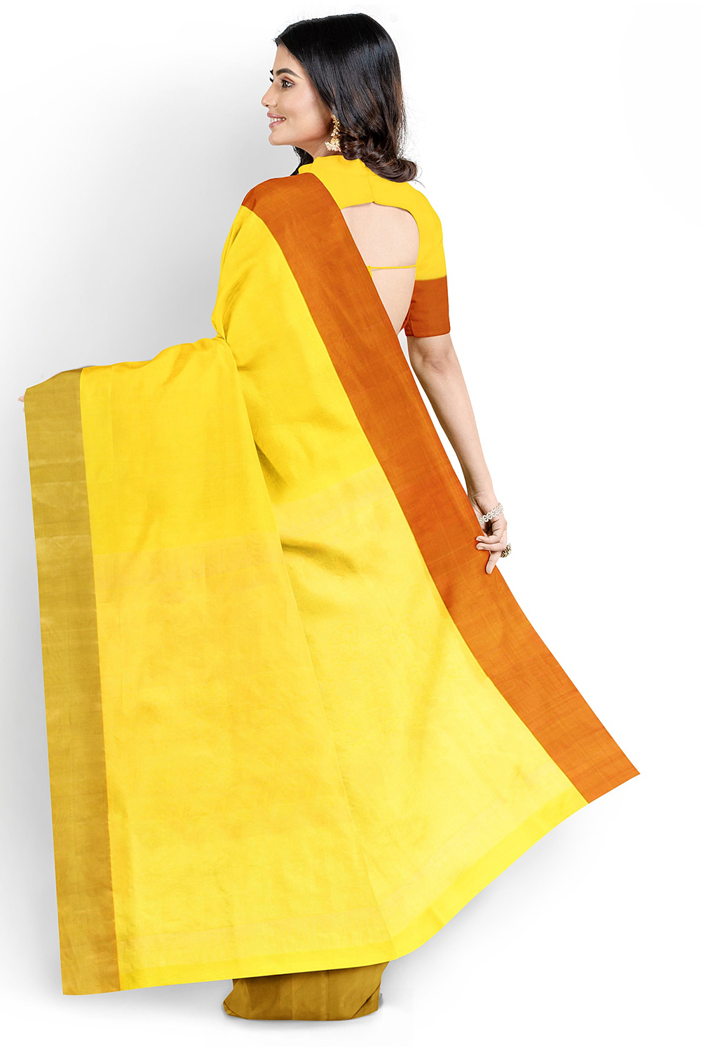 Yellow Kanjivaram Silk Saree