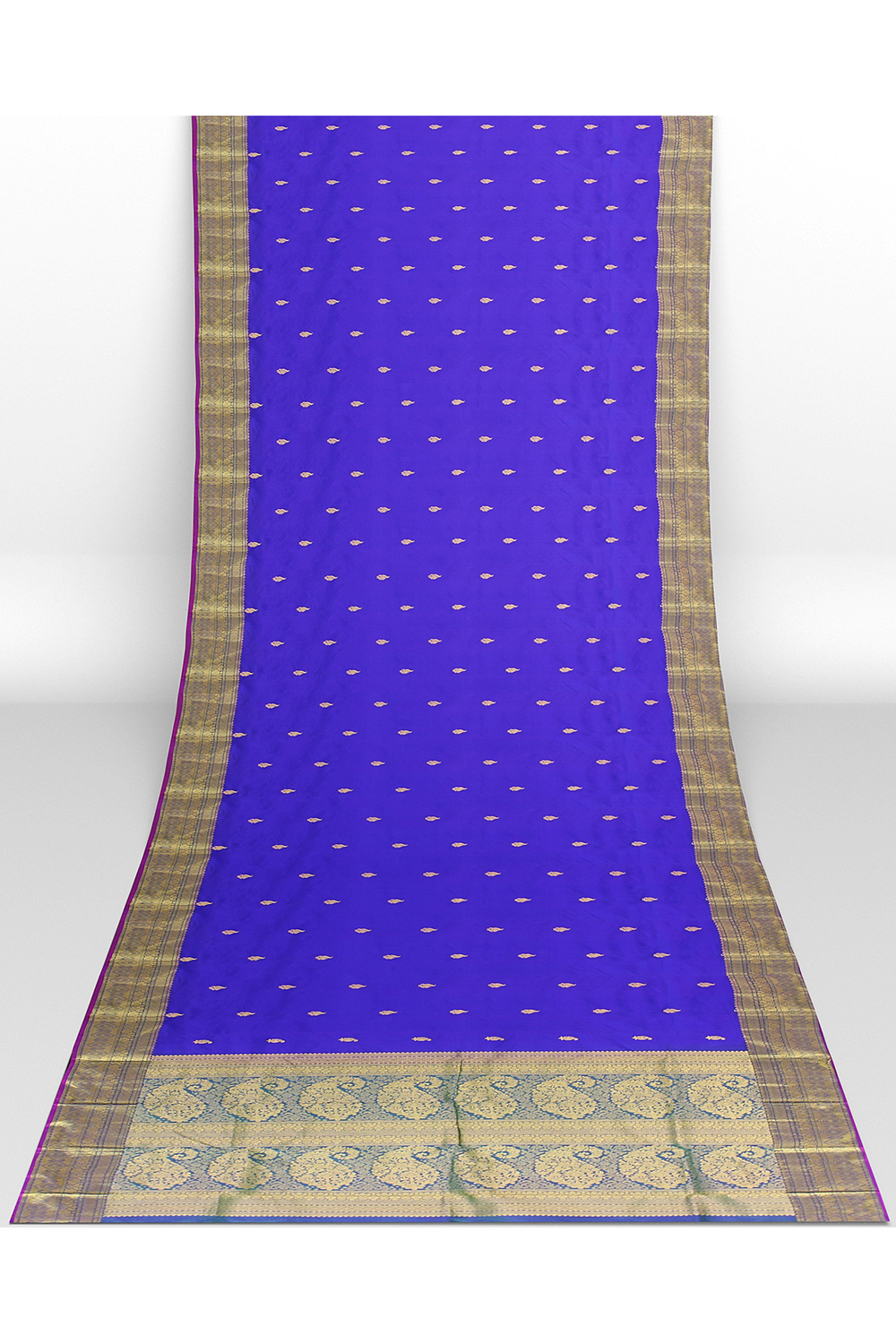 Navy Blue Kanjivaram Silk Saree