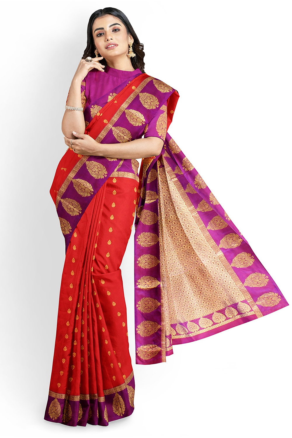 Red Kanjivaram Silk Saree