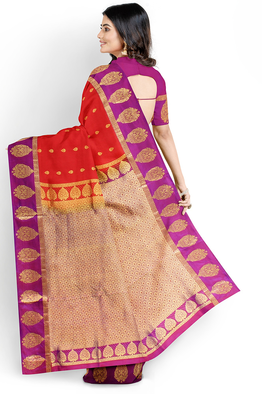 Red Kanjivaram Silk Saree