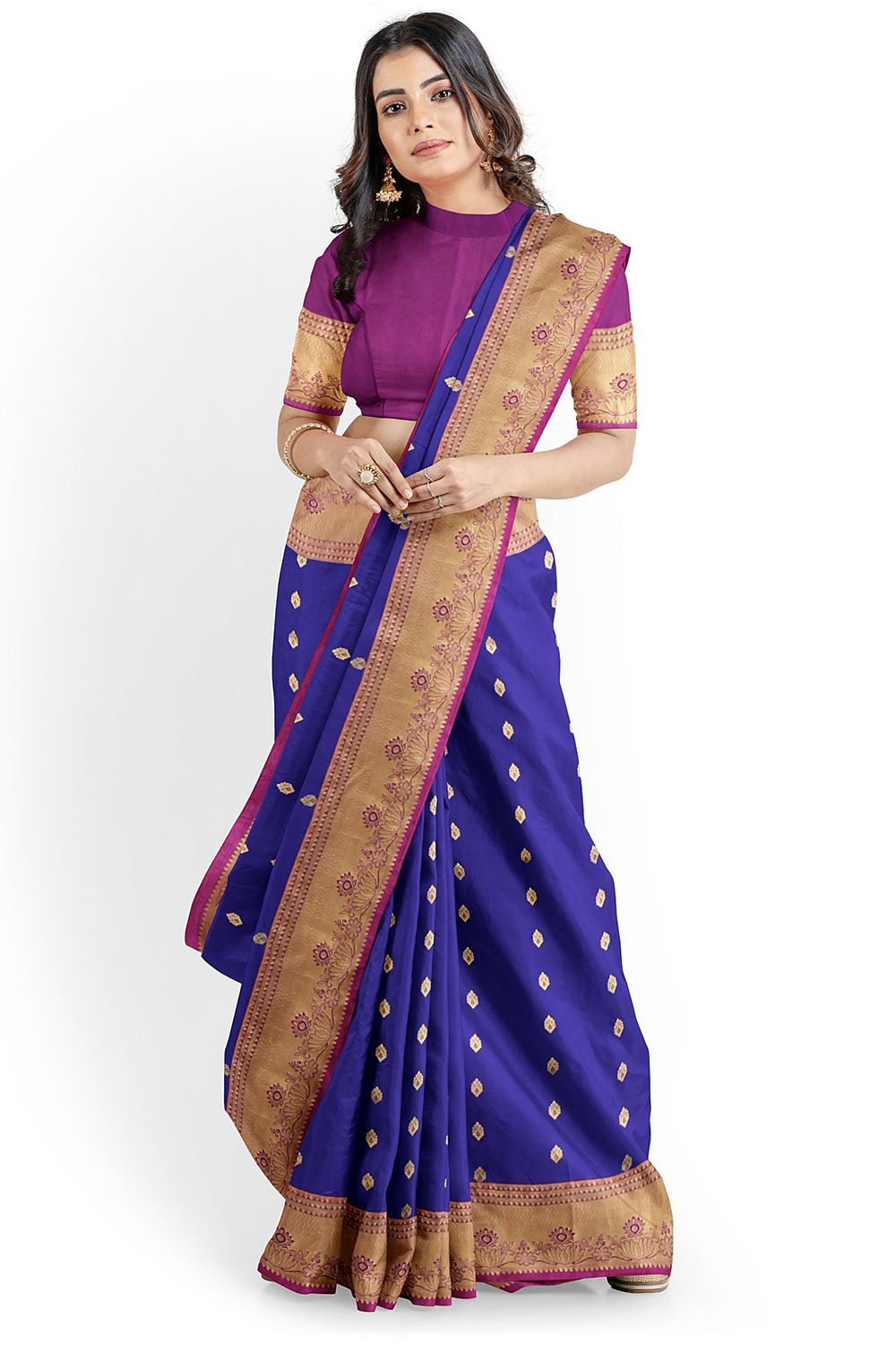 Blue Kanjivaram Silk Saree