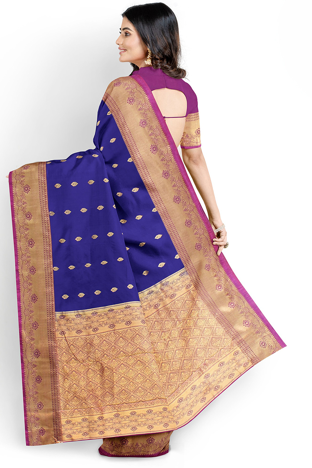 Blue Kanjivaram Silk Saree