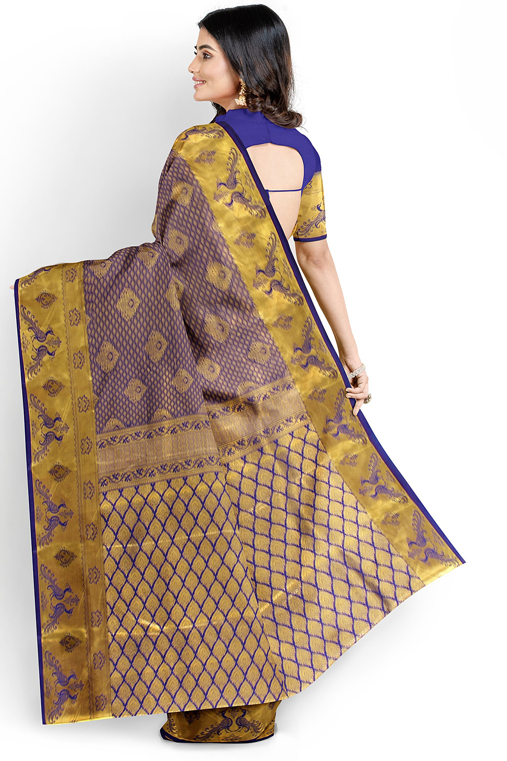 Blue Kanjivaram Silk Saree