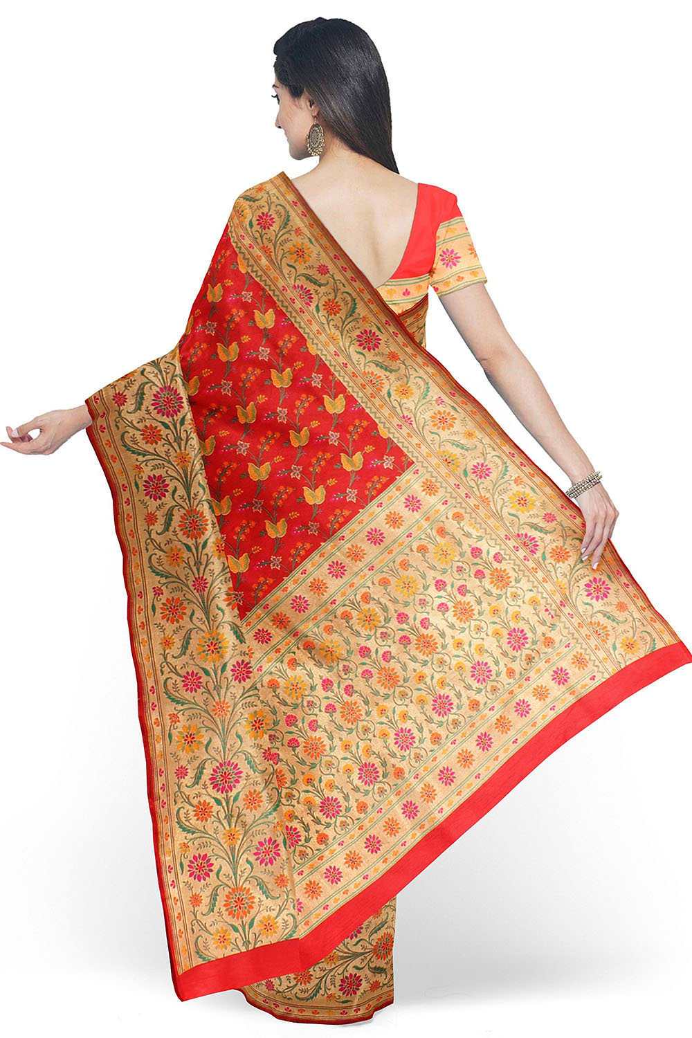 Red Banarsi Silk Saree