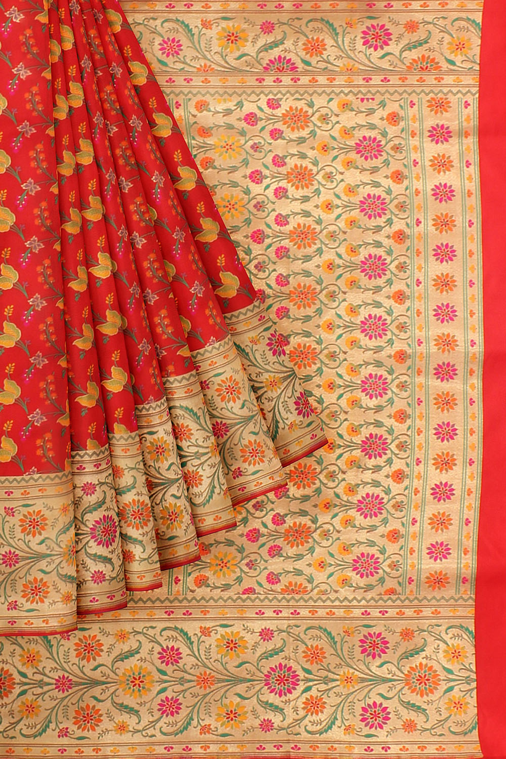 Red Banarsi Silk Saree