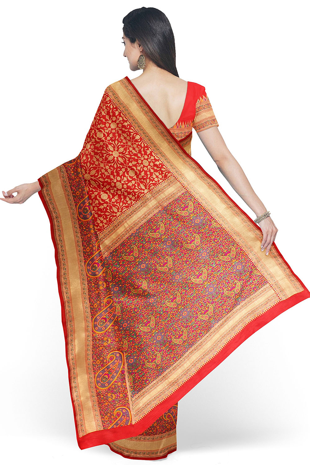 Red Banarsi Silk Saree