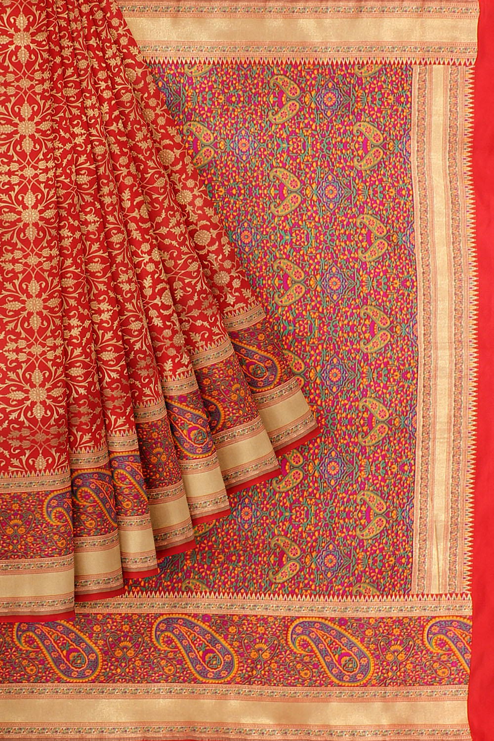 Red Banarsi Silk Saree