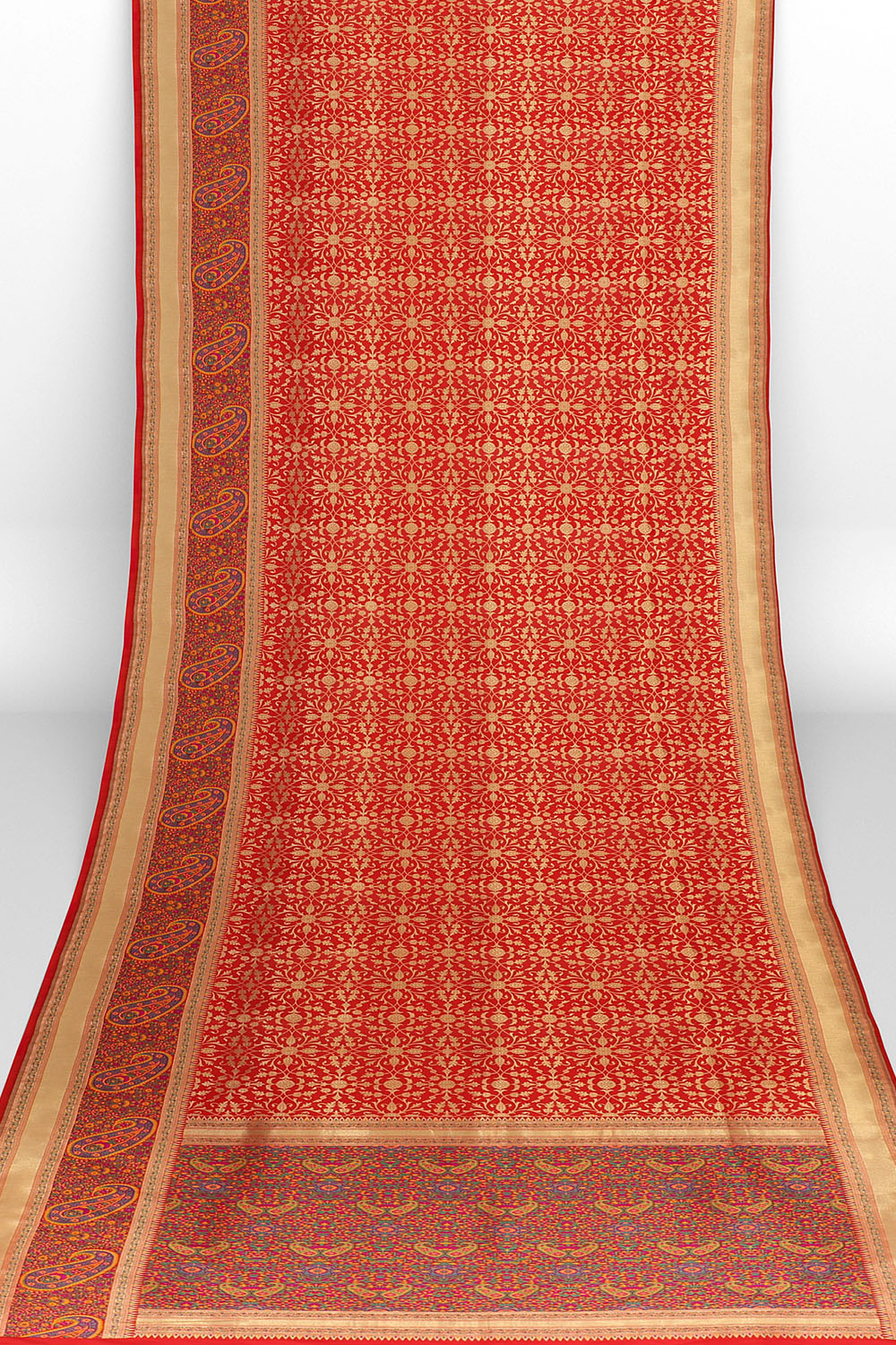 Red Banarsi Silk Saree