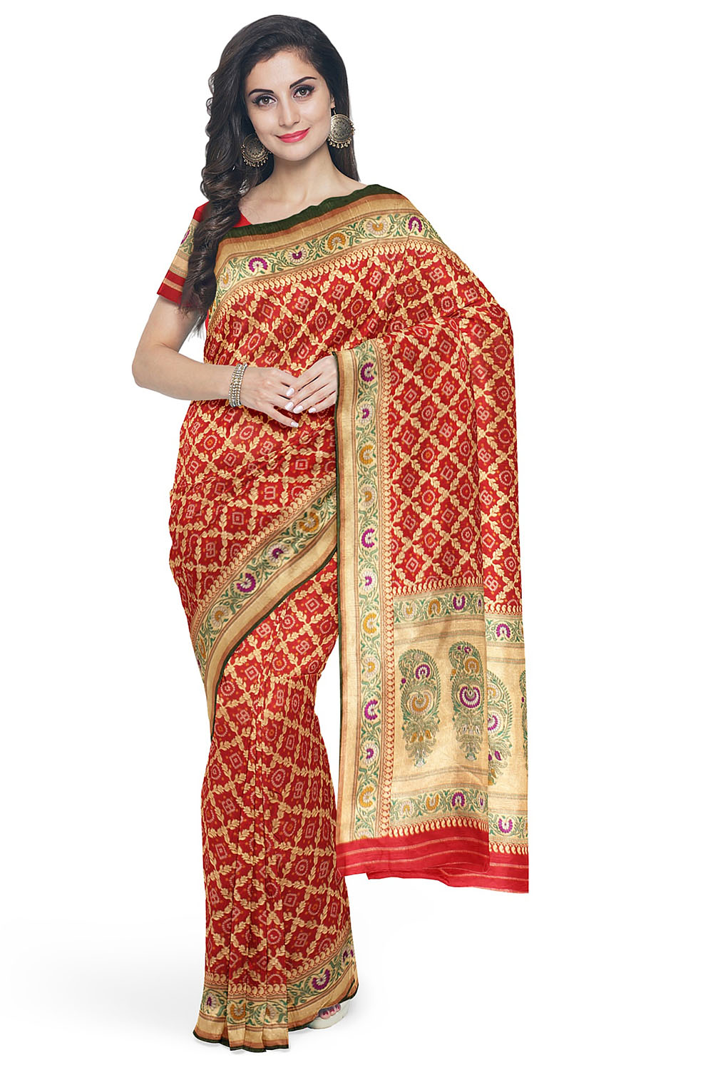 Red Banarsi Silk Saree