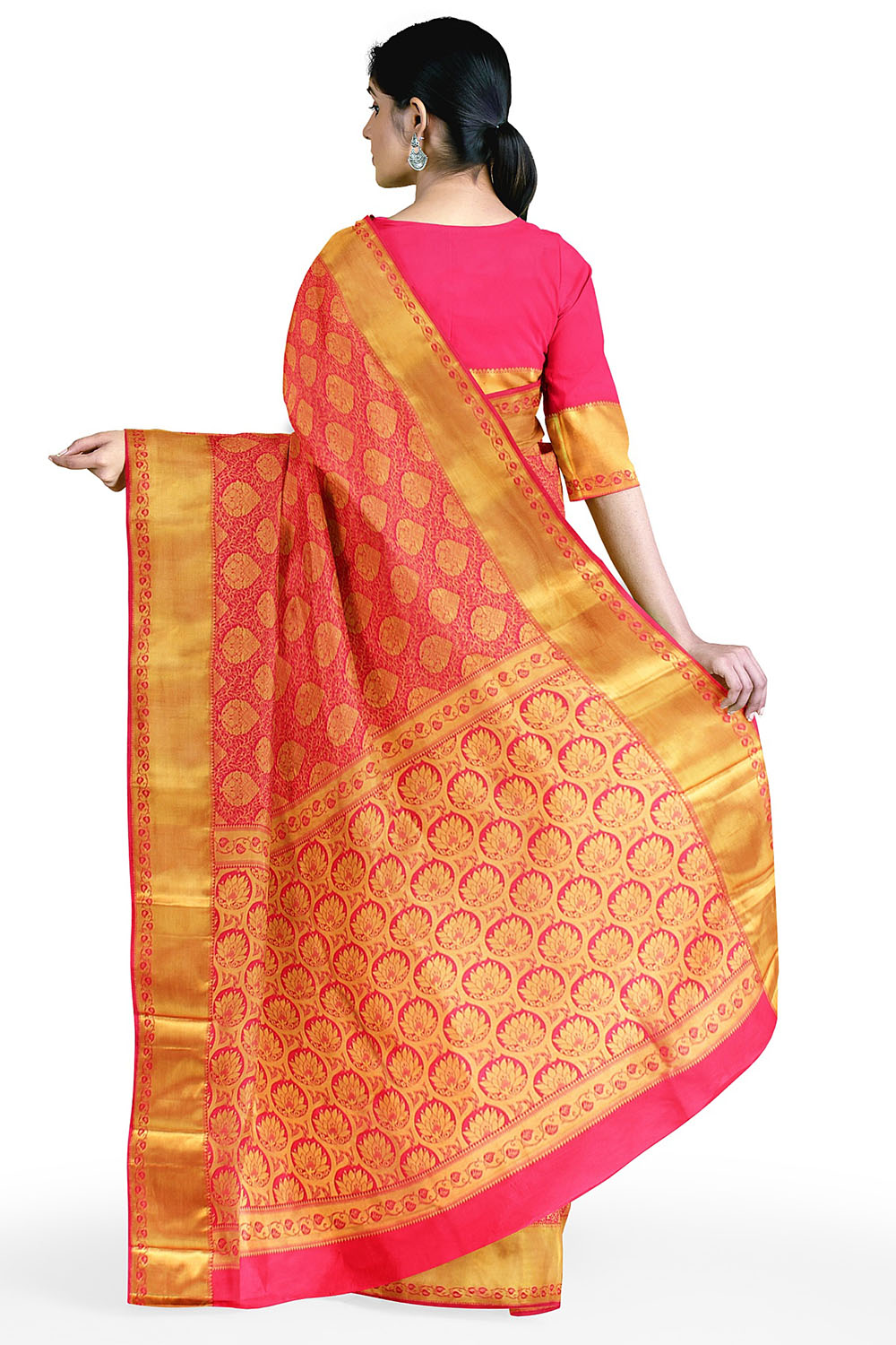 Magenta Kanjivaram Silk Saree