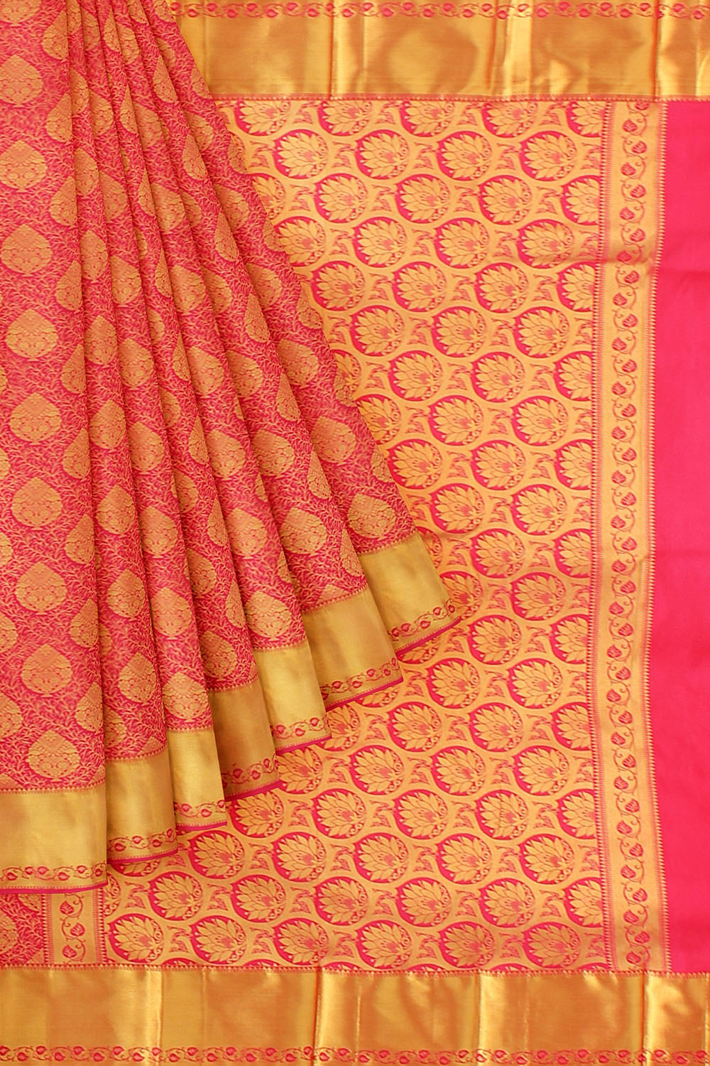 Magenta Kanjivaram Silk Saree