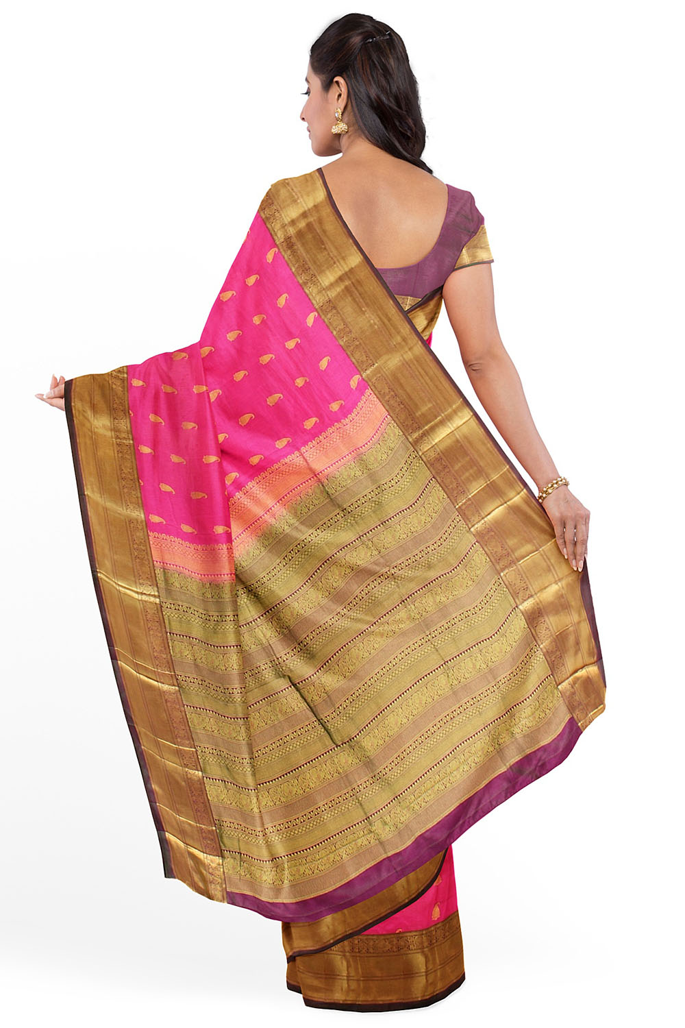 Pink Kanjivaram Silk Saree