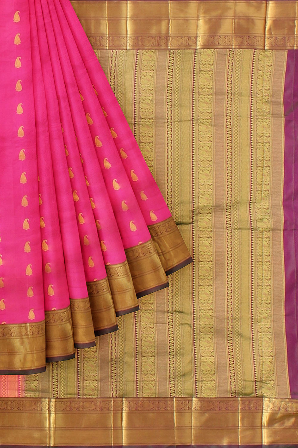 Pink Kanjivaram Silk Saree