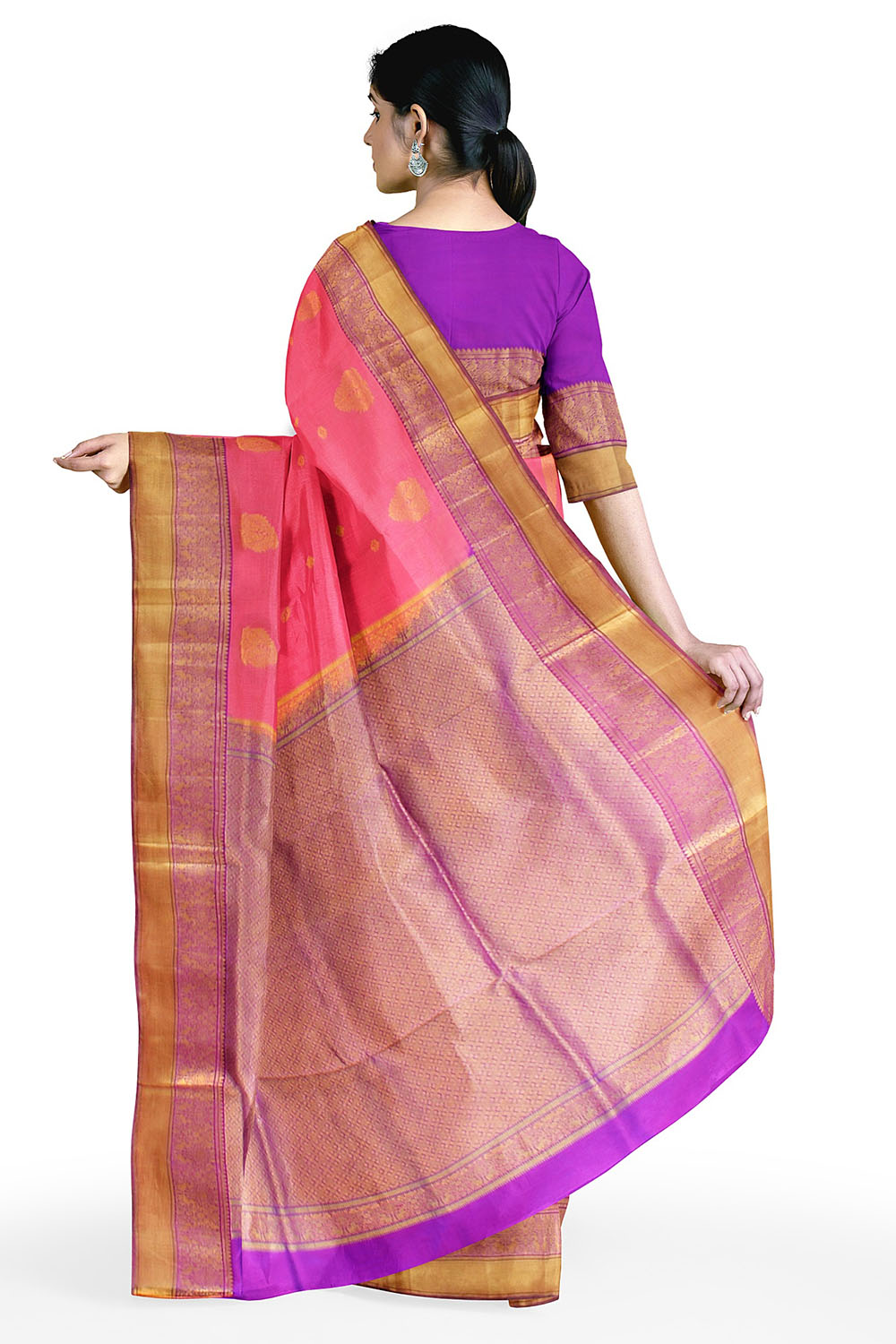 Pink Kanjivaram Silk Saree