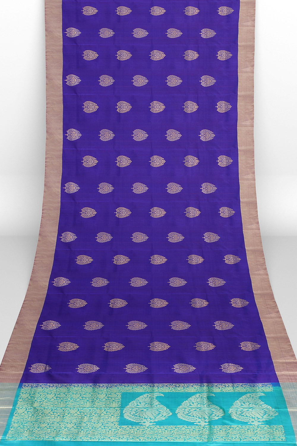 Purple Kanjivaram Silk Saree